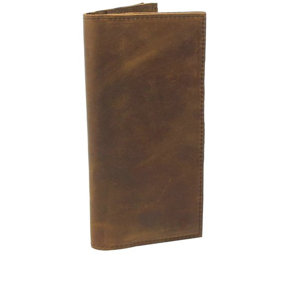 Vagarant Full Leather Checkbook Card Holder A598VB